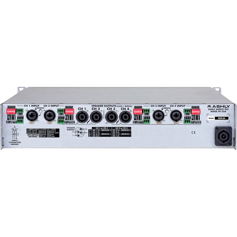 Ashly nX3.04 Network Multi-Mode Power Amplifier (4 x 3000W)