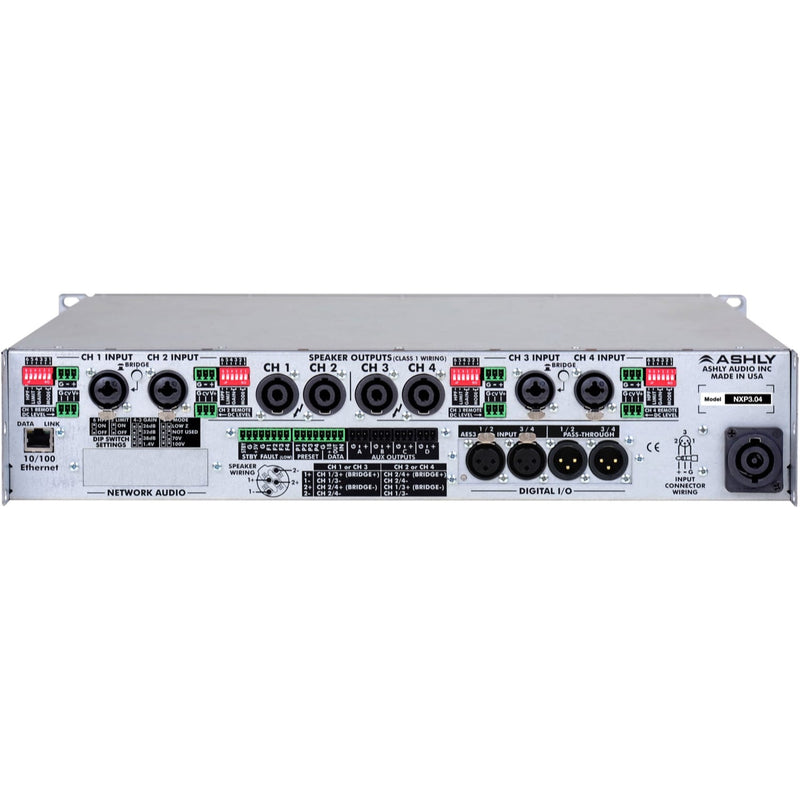 Ashly nXp3.04 Network Multi-Mode Power Amplifier with Protea DSP (4 x 3000W)