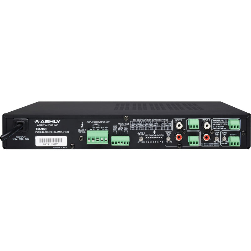Ashly TM-360 Public Address Mixer/Amplifier (60W)
