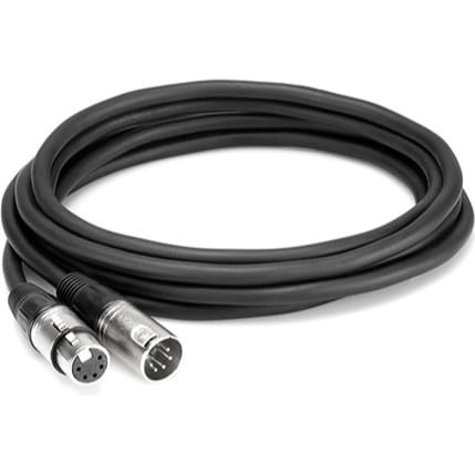 Hosa DMX-100 DMX512 5-Pin Male to Female Cable (100')