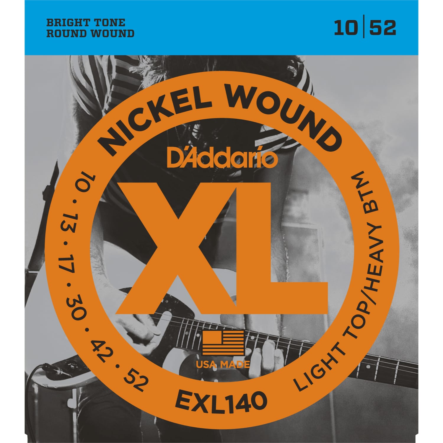 D'Addario EXL140 Electric Guitar Strings (10-52)
