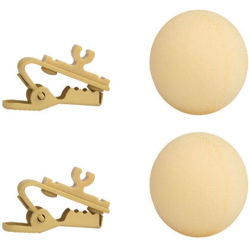 Shure RK304T Windscreen and Tie Clip (2 Pack)