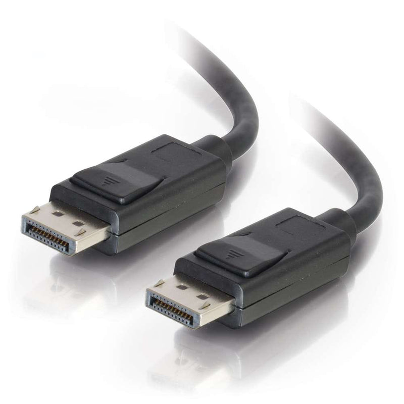 C2G DisplayPort Cable with Latches 8K UHD Male/Male - Black (25')