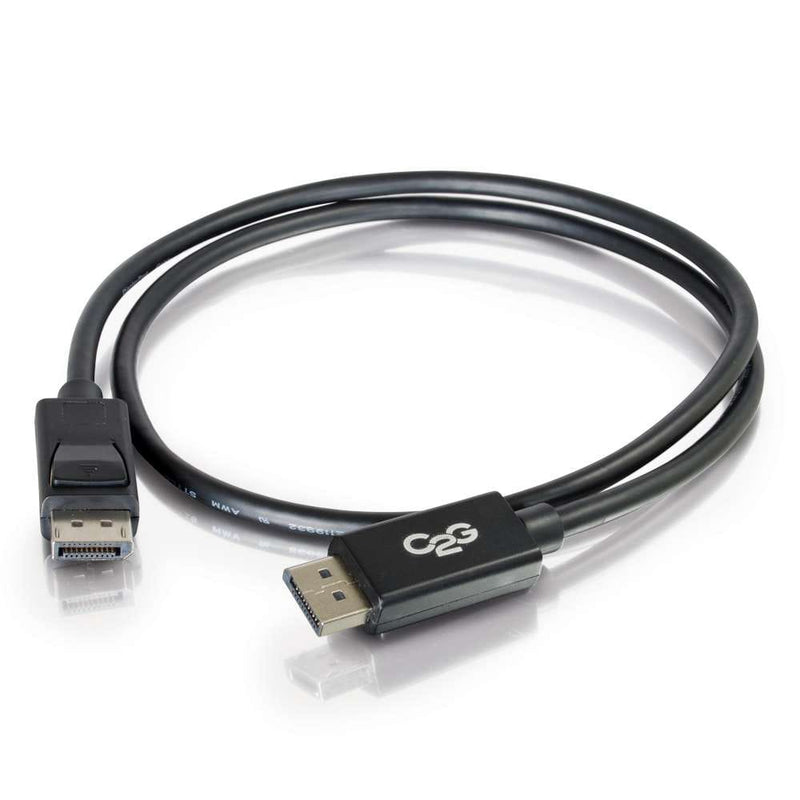 C2G DisplayPort Cable with Latches 8K UHD Male/Male - Black (35')