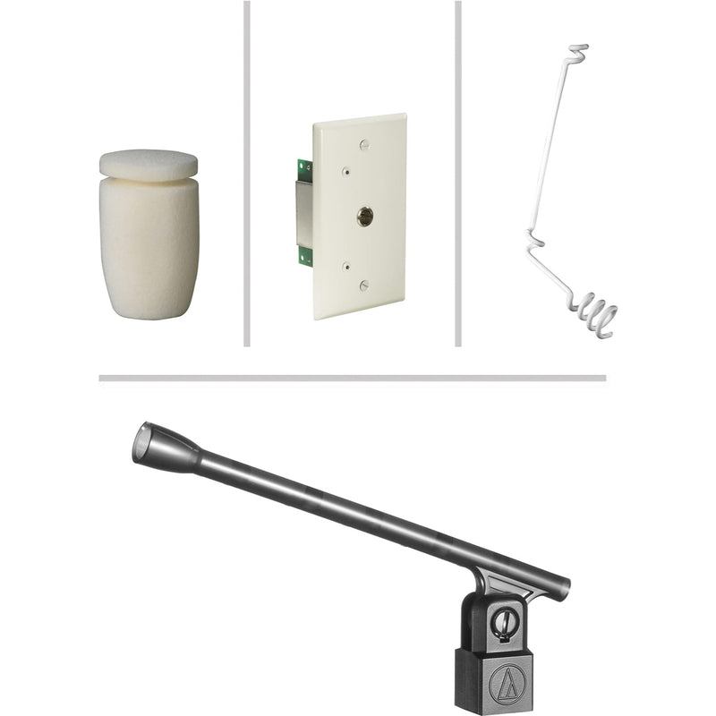 Audio-Technica U853PMW Cardioid Condenser Hanging Microphone (White)