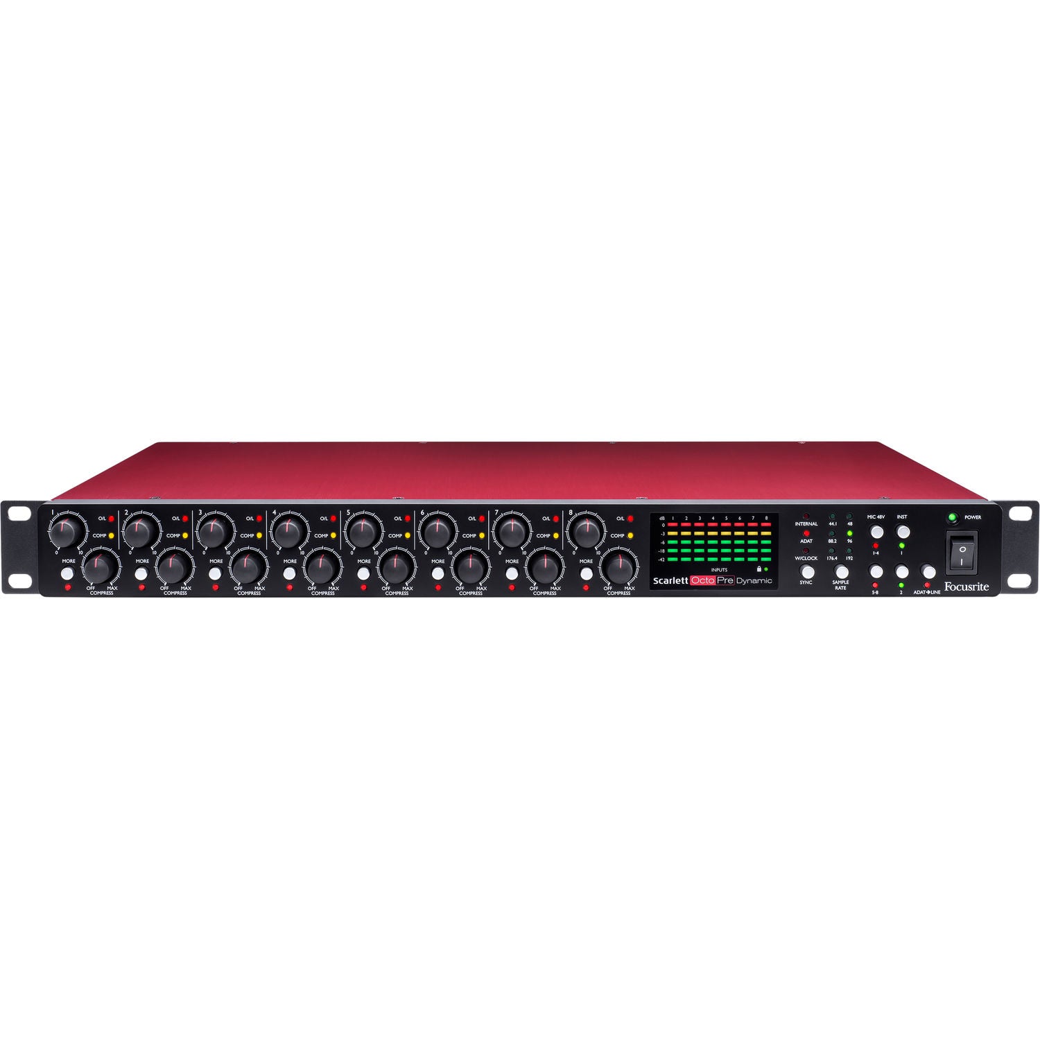 Focusrite Scarlett OctoPre Dynamic Eight-Channel Preamp and Interface