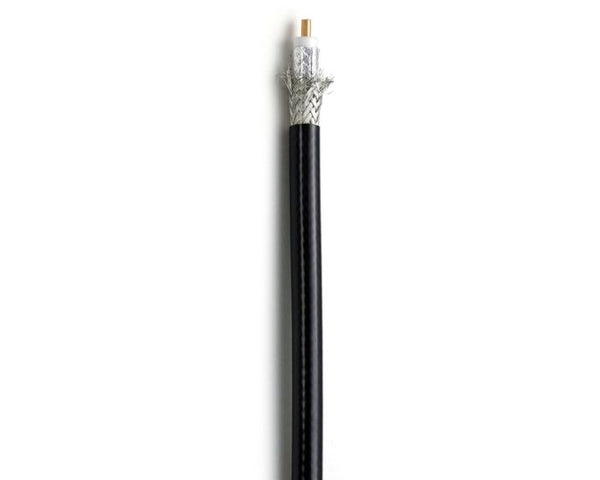 West Penn 807X Flexible RG8X/U 16 AWG 50 Ohm Coaxial Cable (Black, 1000' Roll)