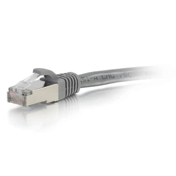 C2G Cat6a Snagless Shielded (STP) Ethernet Network Patch Cable - Grey (6')