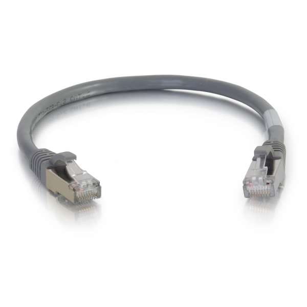 C2G Cat6a Snagless Shielded (STP) Ethernet Network Patch Cable - Grey (8')