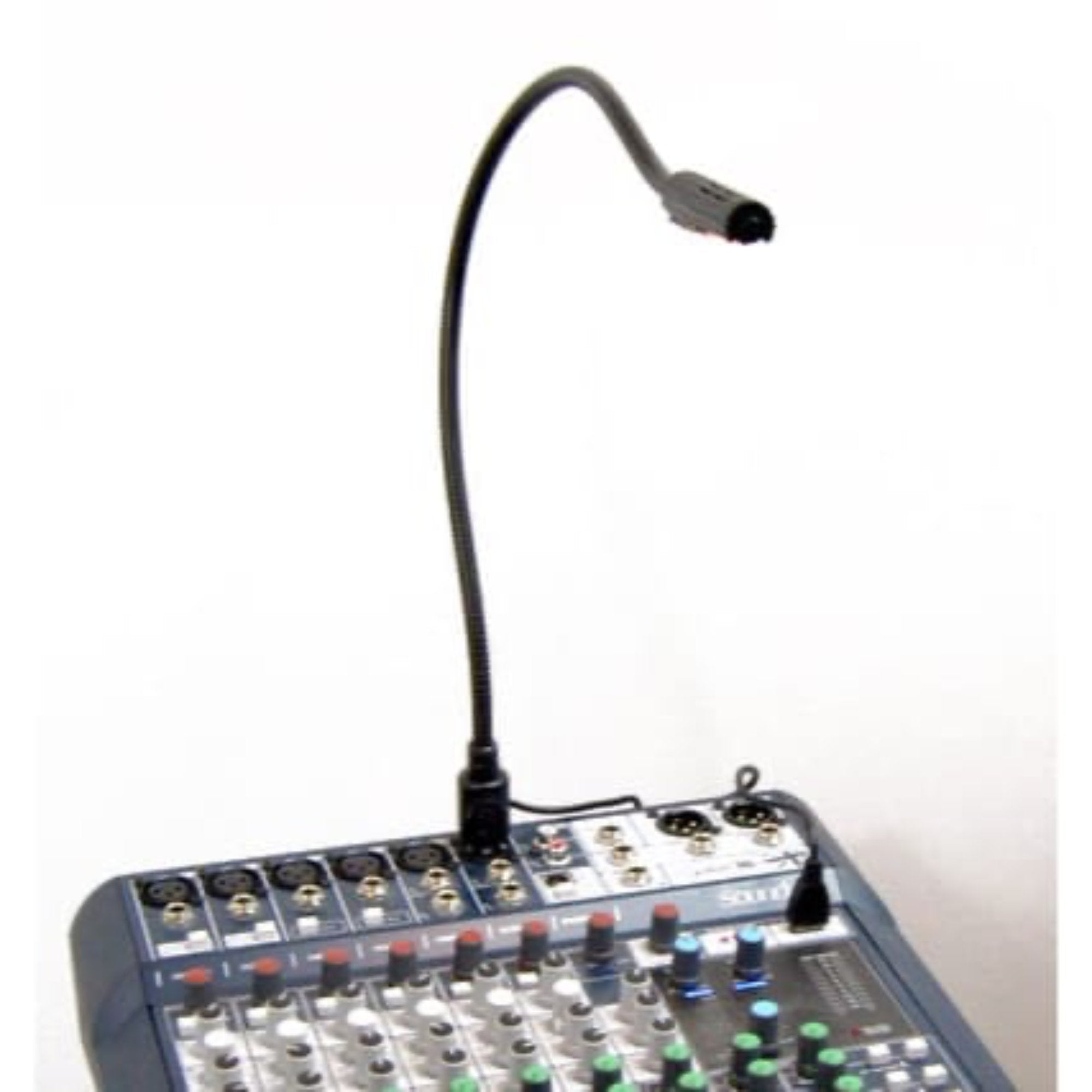 Littlite 12XR-LED-NA-USB Gooseneck LED Lamp with Right Angle LLX Barrel/Dimmer & USB Cable (12")