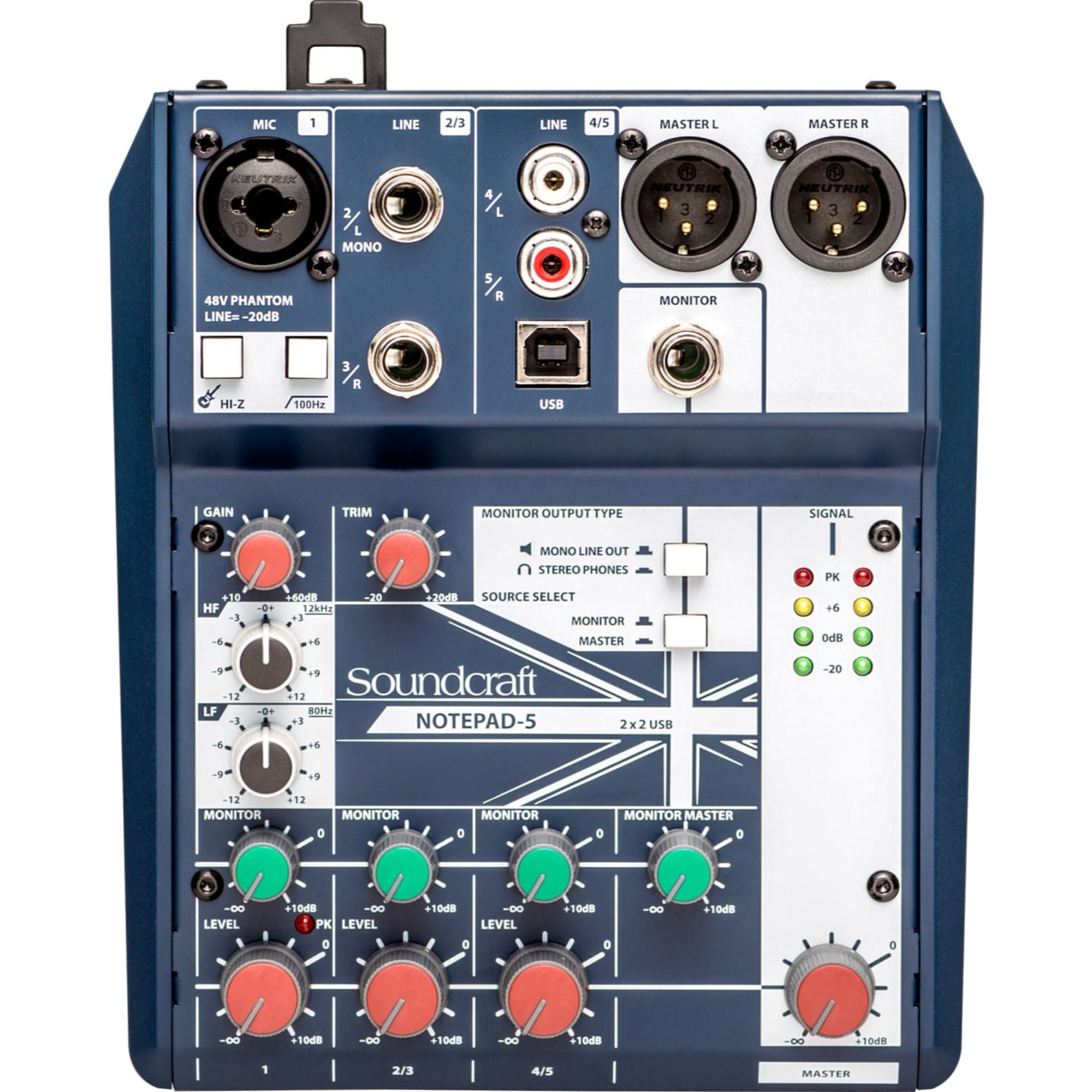 Soundcraft Notepad-5 Analog Mixing Console with USB