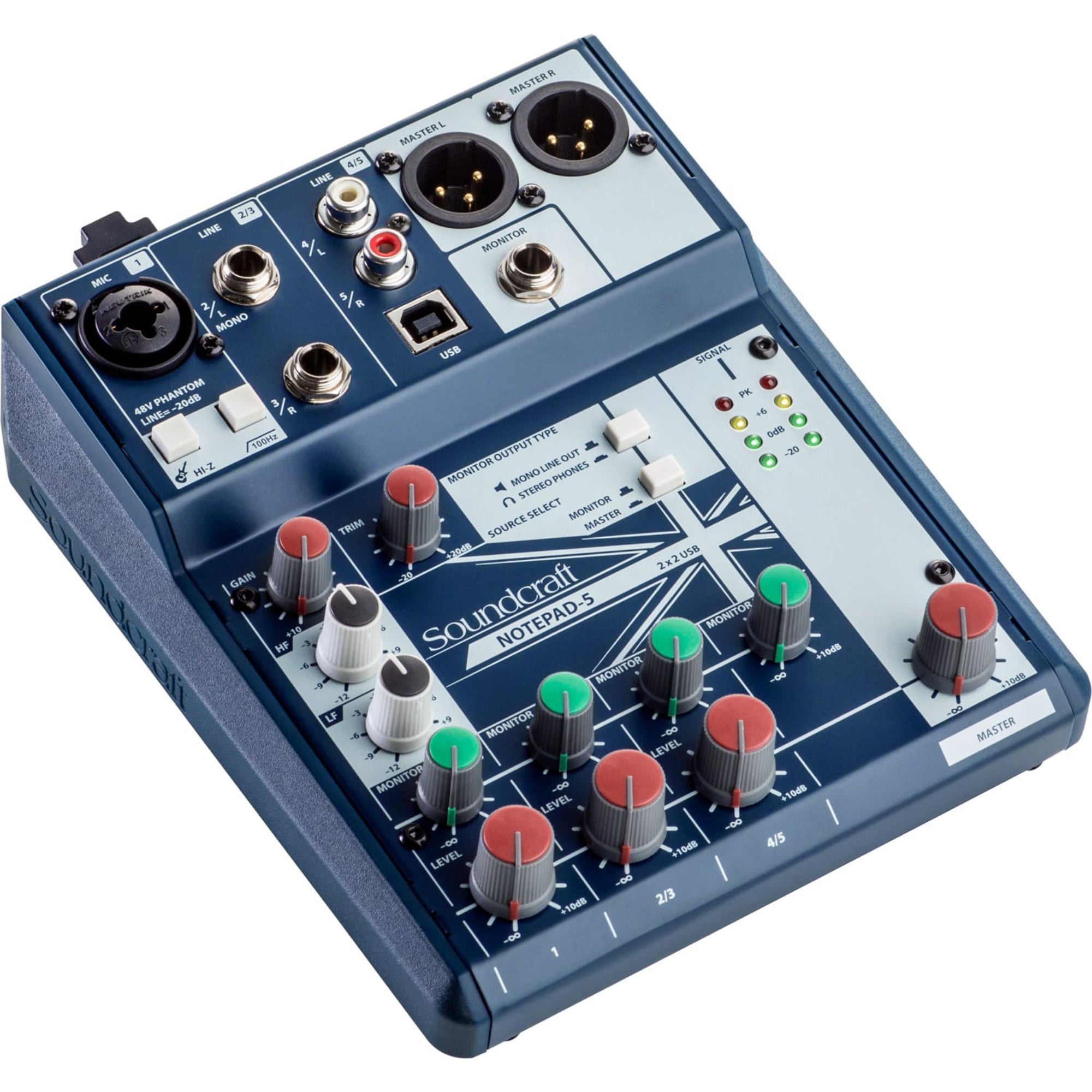 Soundcraft Notepad-5 Analog Mixing Console with USB