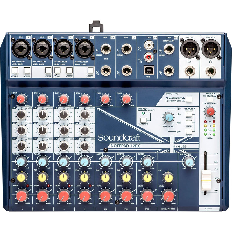 Soundcraft Notepad-12FX Analog Mixing Console with USB and Effects