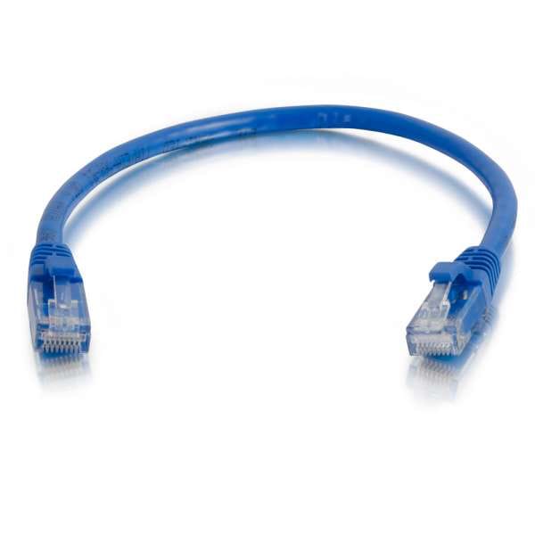 C2G Cat6a Snagless Unshielded (UTP) Ethernet Network Patch Cable - Blue (6")