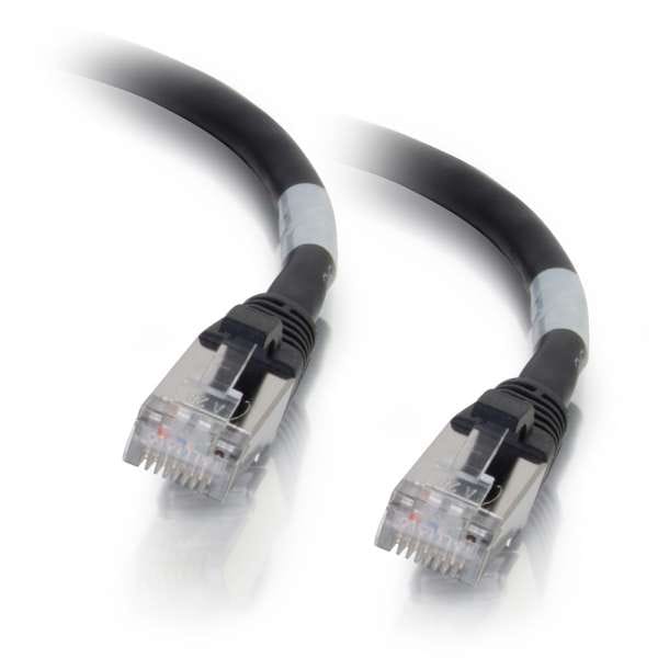 C2G Cat6a Snagless Shielded (STP) Ethernet Network Patch Cable - Black (35')