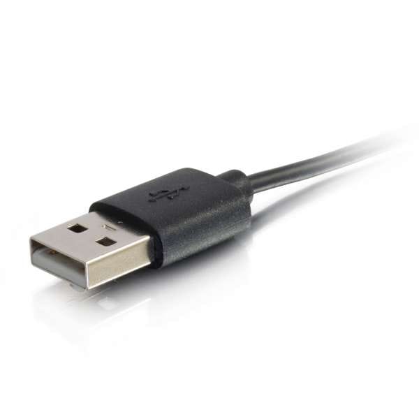 C2G USB A Male to Lightning Male Sync and Charging Cable - Black (3.3'/1m)