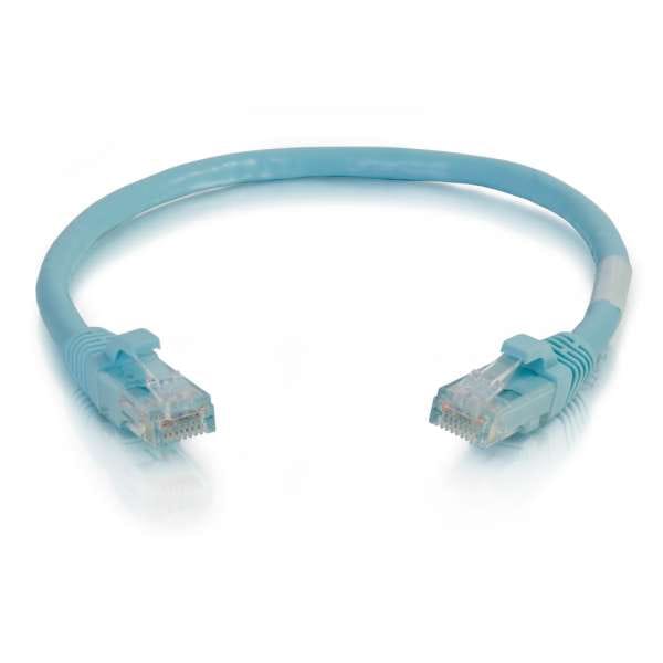 C2G Cat6a Snagless Unshielded (UTP) Ethernet Network Patch Cable - Aqua (6")