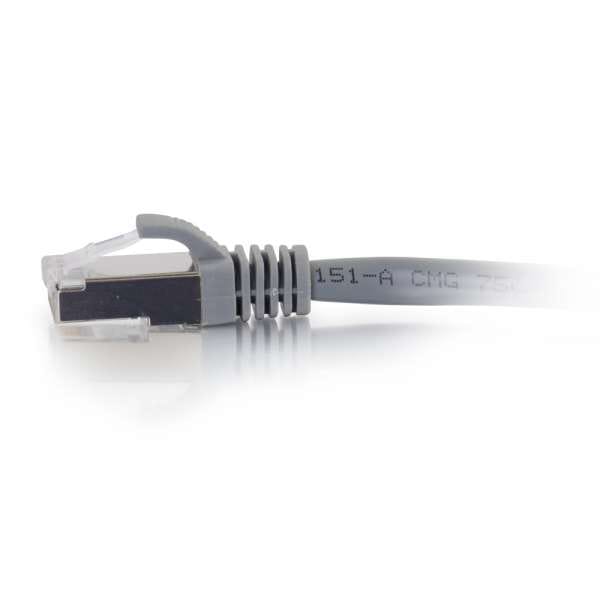 C2G Cat6 Snagless Shielded (STP) Ethernet Network Patch Cable - Grey (10')