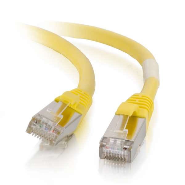 C2G Cat6 Snagless Shielded (STP) Ethernet Network Patch Cable - Yellow (5')