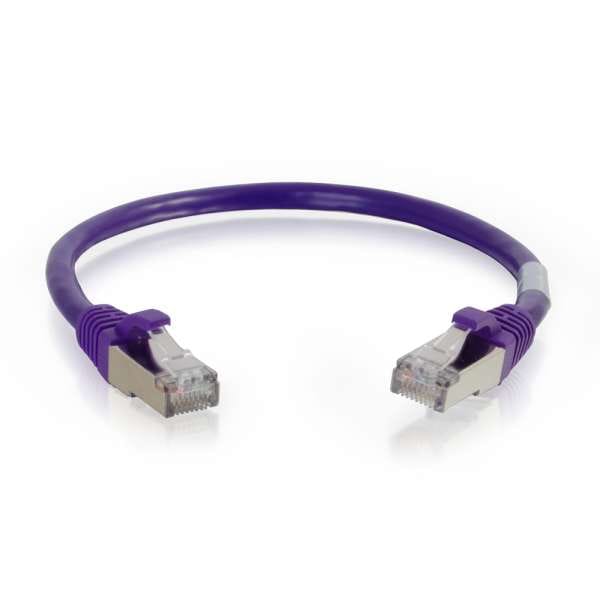 C2G Cat6 Snagless Shielded (STP) Ethernet Network Patch Cable - Purple (12')