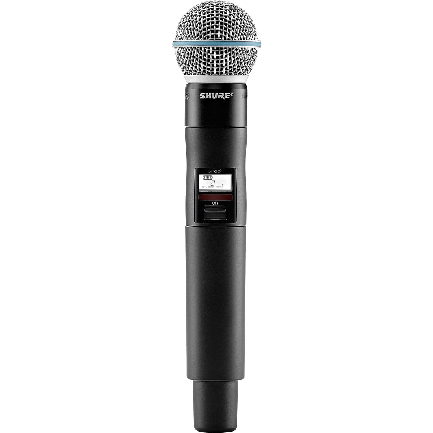 Shure QLXD2/BETA58A Digital Handheld Wireless Microphone Transmitter (V50: 174-216 MHz)
