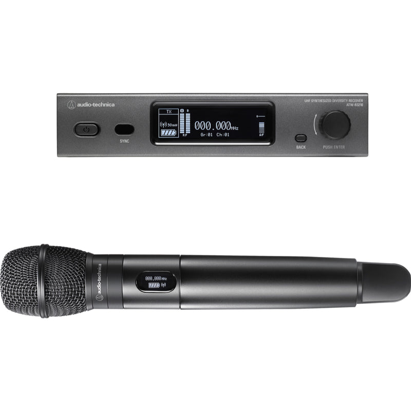Audio-Technica ATW-3212/C710 Cardioid Condenser Handheld Wireless Microphone System (470-530 MHz)