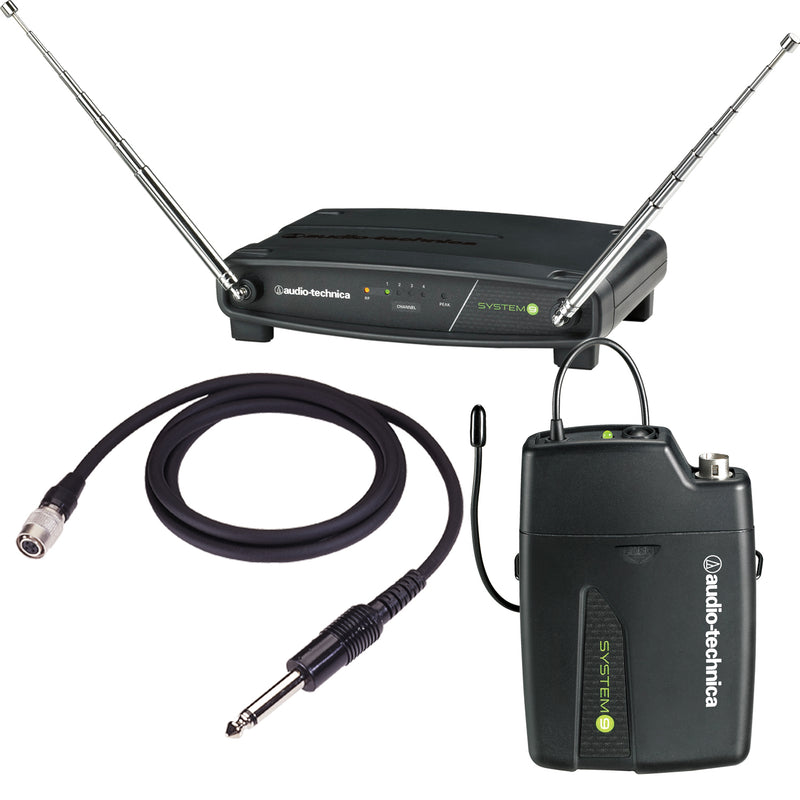 Audio-Technica ATW-901A/G System 9 VHF Wireless System (Guitar/Instrument Cable)