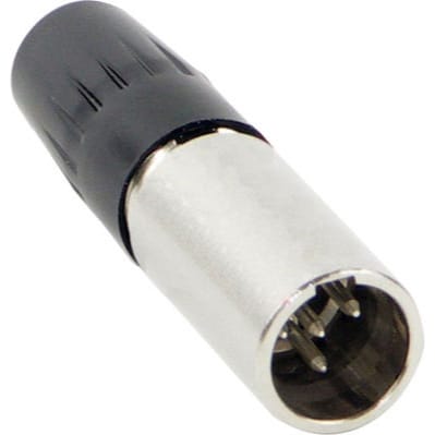 Switchcraft TA4MLX Male 4-Pin Tini-QG Mini-XLR Cable Connector for Large Cable (Nickel)