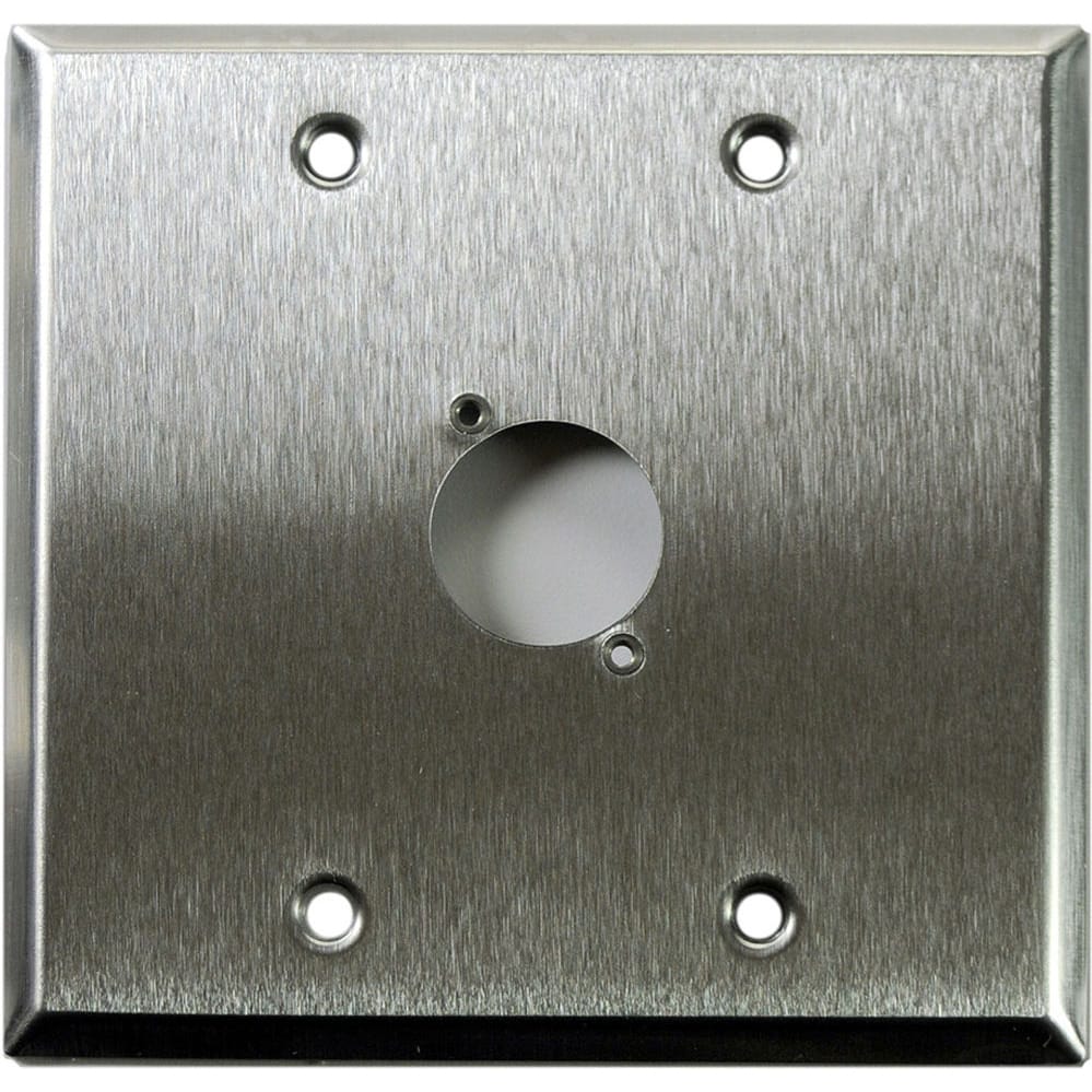 Whirlwind WP2/1H Wallplate for 1 Whirlwind/Switchcraft D3F