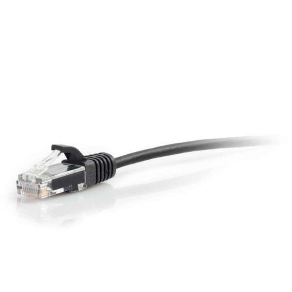 C2G Cat6 Snagless Unshielded (UTP) Slim Ethernet Network Patch Cable - Black (10')