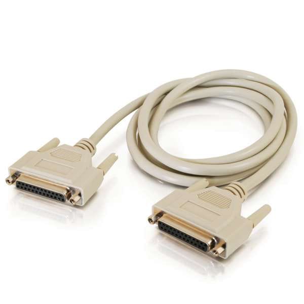 C2G DB25 Female/Female Serial RS232 Extension Cable (3')