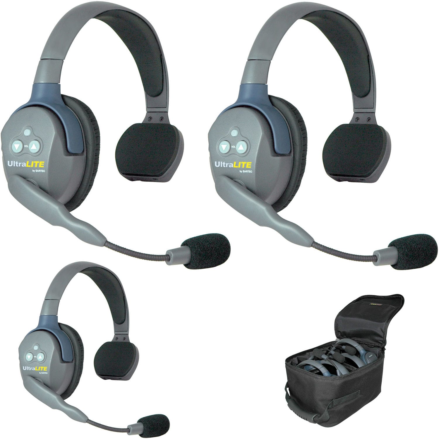 Eartec UL3S UltraLITE 3-Person Wireless Intercom System (3 Single-Ear)