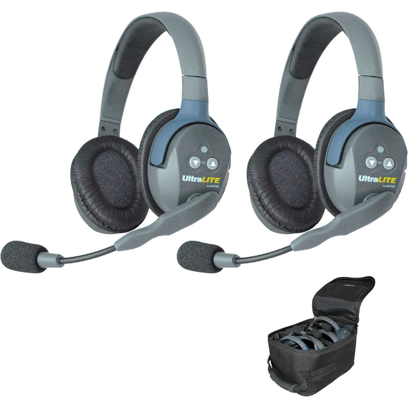 Eartec UL2D UltraLITE 2-Person Wireless Intercom System (2 Dual-Ear)