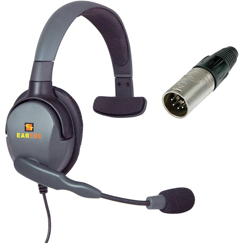 Eartec MXS5XLR/M Max 4G Single-Eared Headset (5-Pin Male XLR)