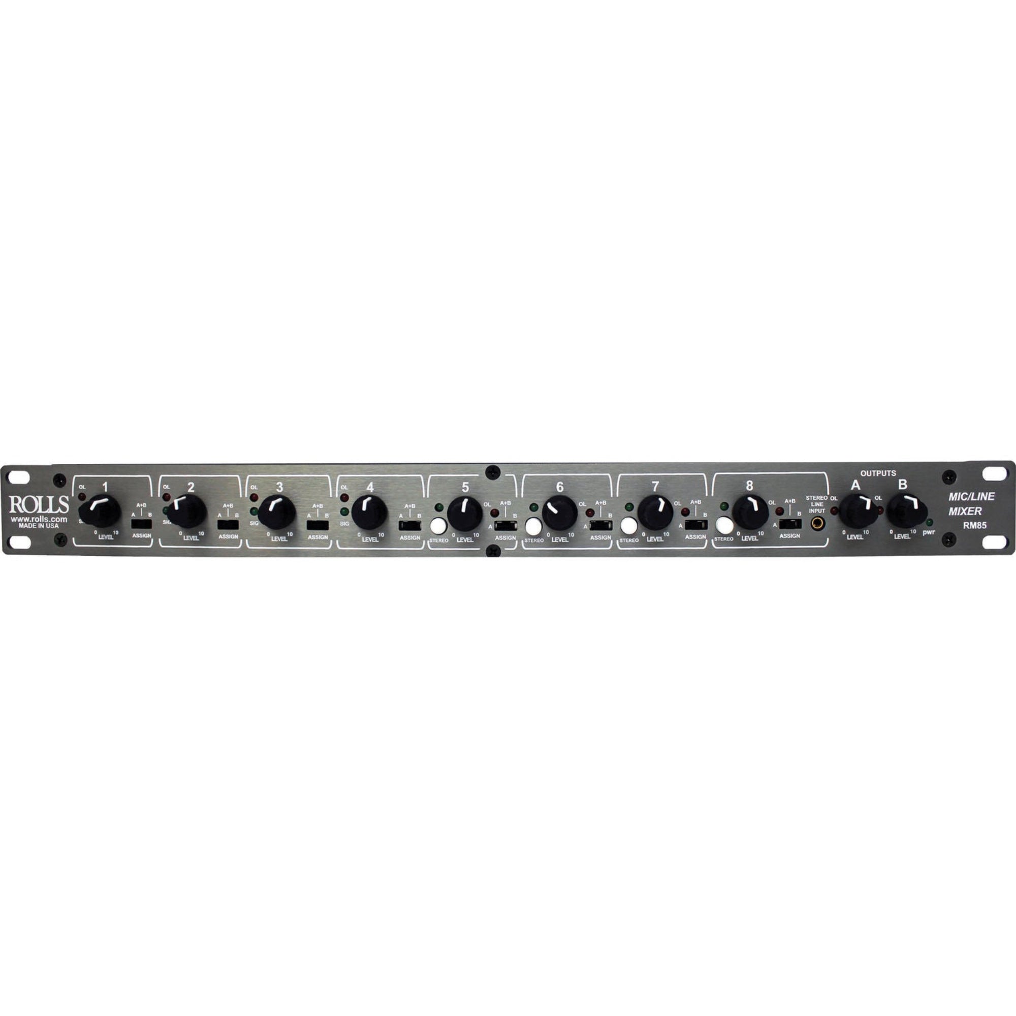 Rolls RM85 Two Zone Mic/Line Mixer