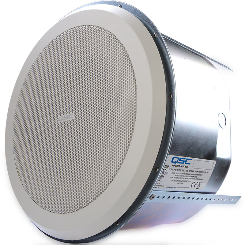 QSC AD-C820R AcousticDesign 8" High-Power Ceiling Loudspeaker (Round Grille)