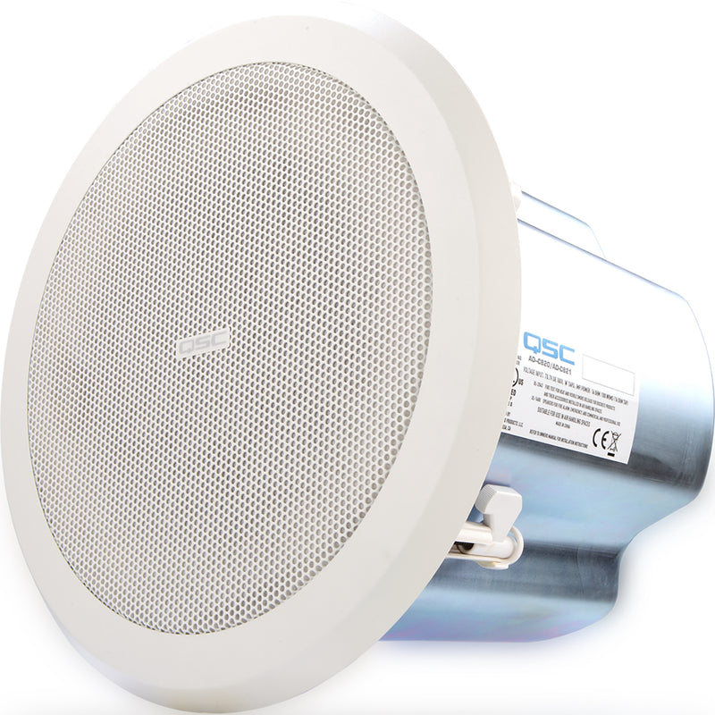 QSC AD-C821R AcousticDesign 8" High-Power Blind Mount Ceiling Loudspeaker (Round Grille)