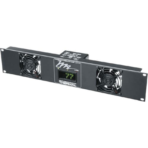 Middle Atlantic UQFP-2D Ultra Quiet Rack Fan Panel with Display (2 Fans)