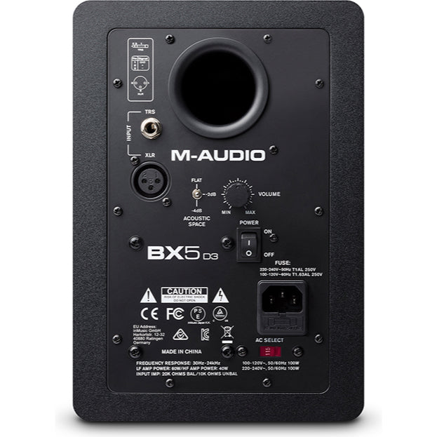 M-Audio BX5 D3 5" 2-Way 100W Powered Studio Monitor (Single)