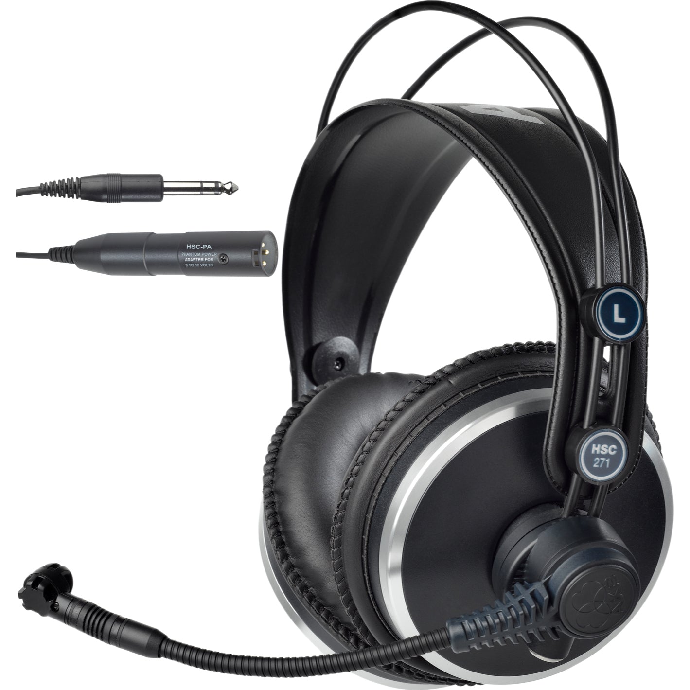 AKG HSC271 Studio Set Professional Headset with Condenser Microphone with MK HS Cable