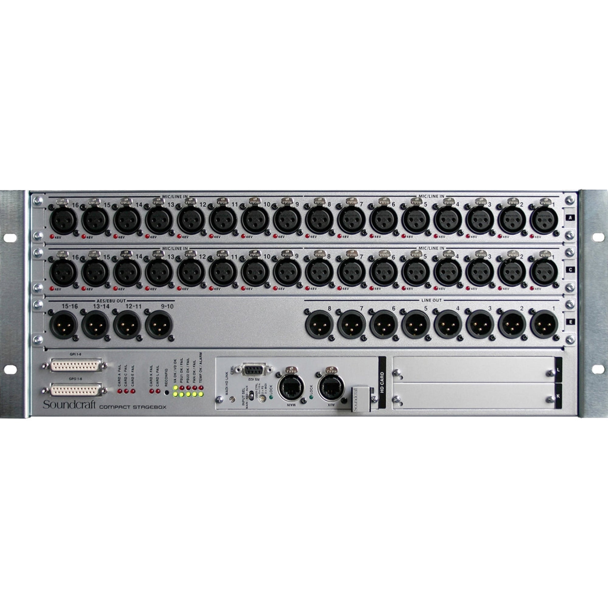 Soundcraft Compact Stage Box 32/16: CAT5 Neutrik For Vi Consoles