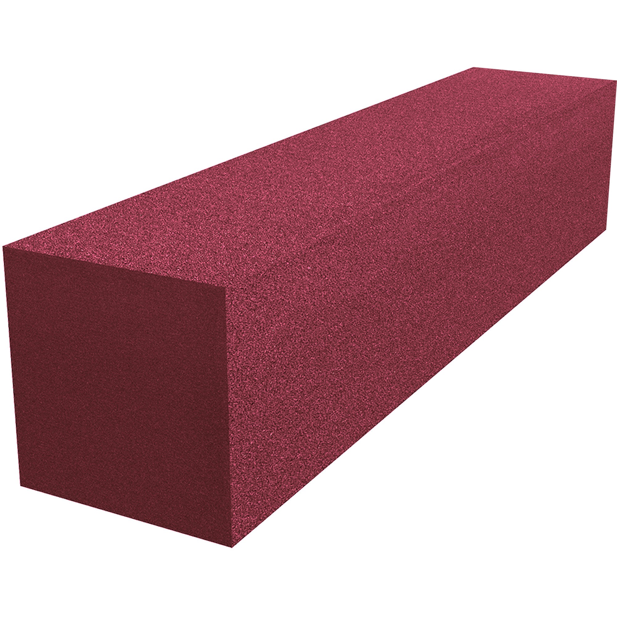 Performance Audio 6" x 6" x 24" Corner Fill Acoustic Foam Block (Burgundy, 8 Pack)