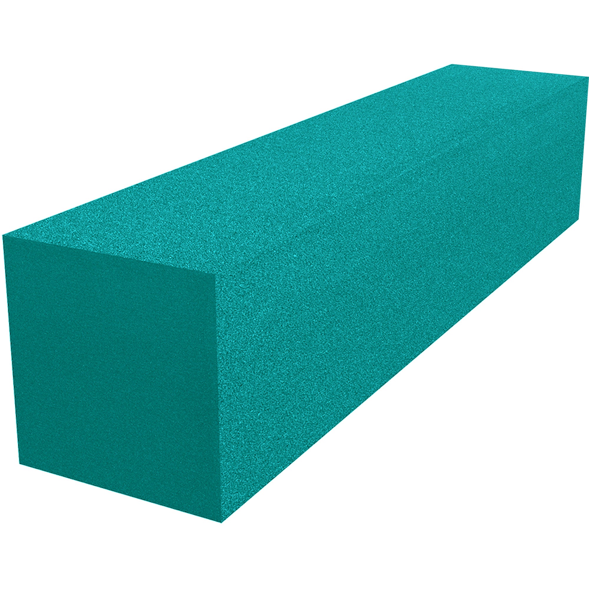 Performance Audio 6" x 6" x 24" Corner Fill Acoustic Foam Block (Teal, 8 Pack)