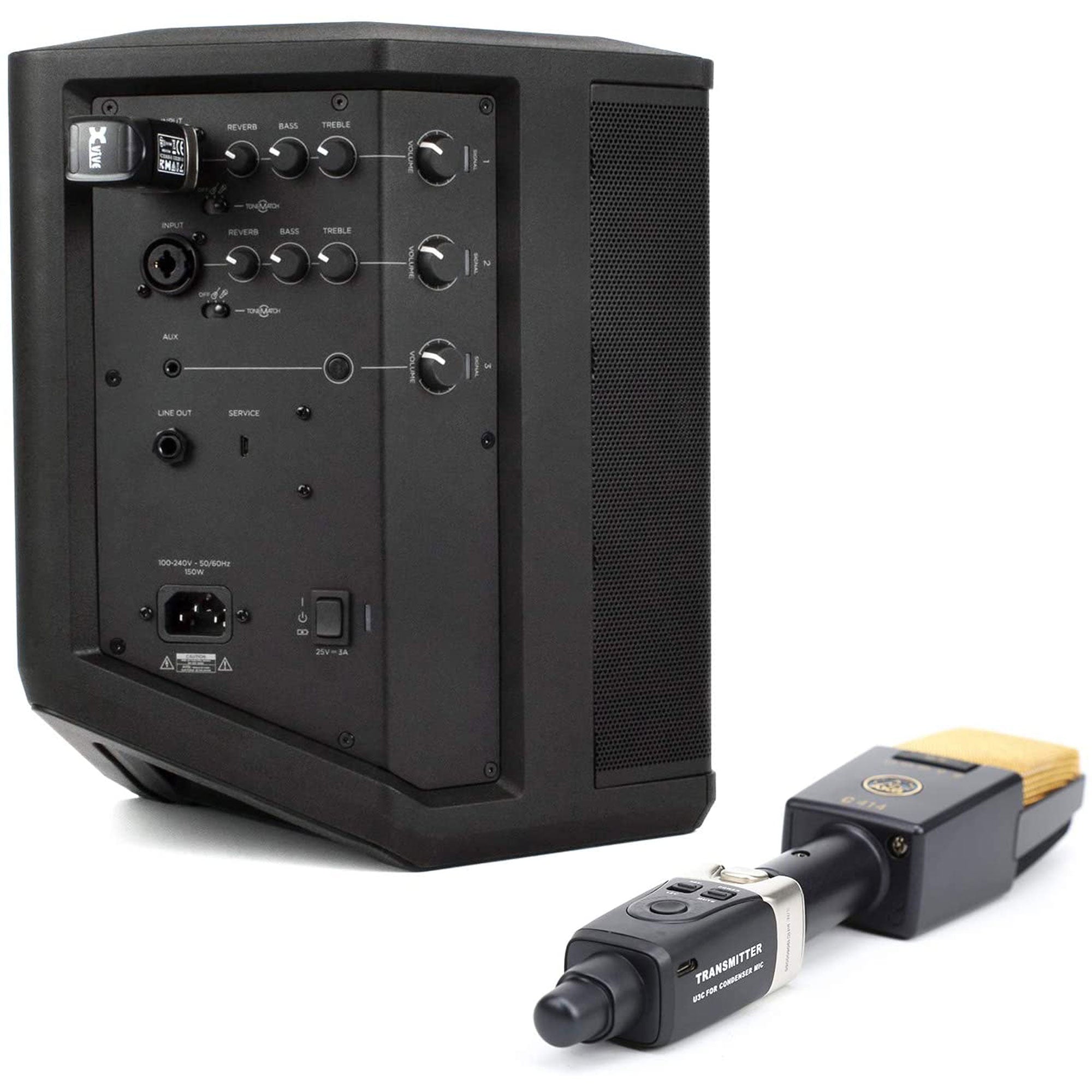 Xvive Audio U3C XLR Plug-On Wireless System for Condenser Microphone (2.4 GHz)