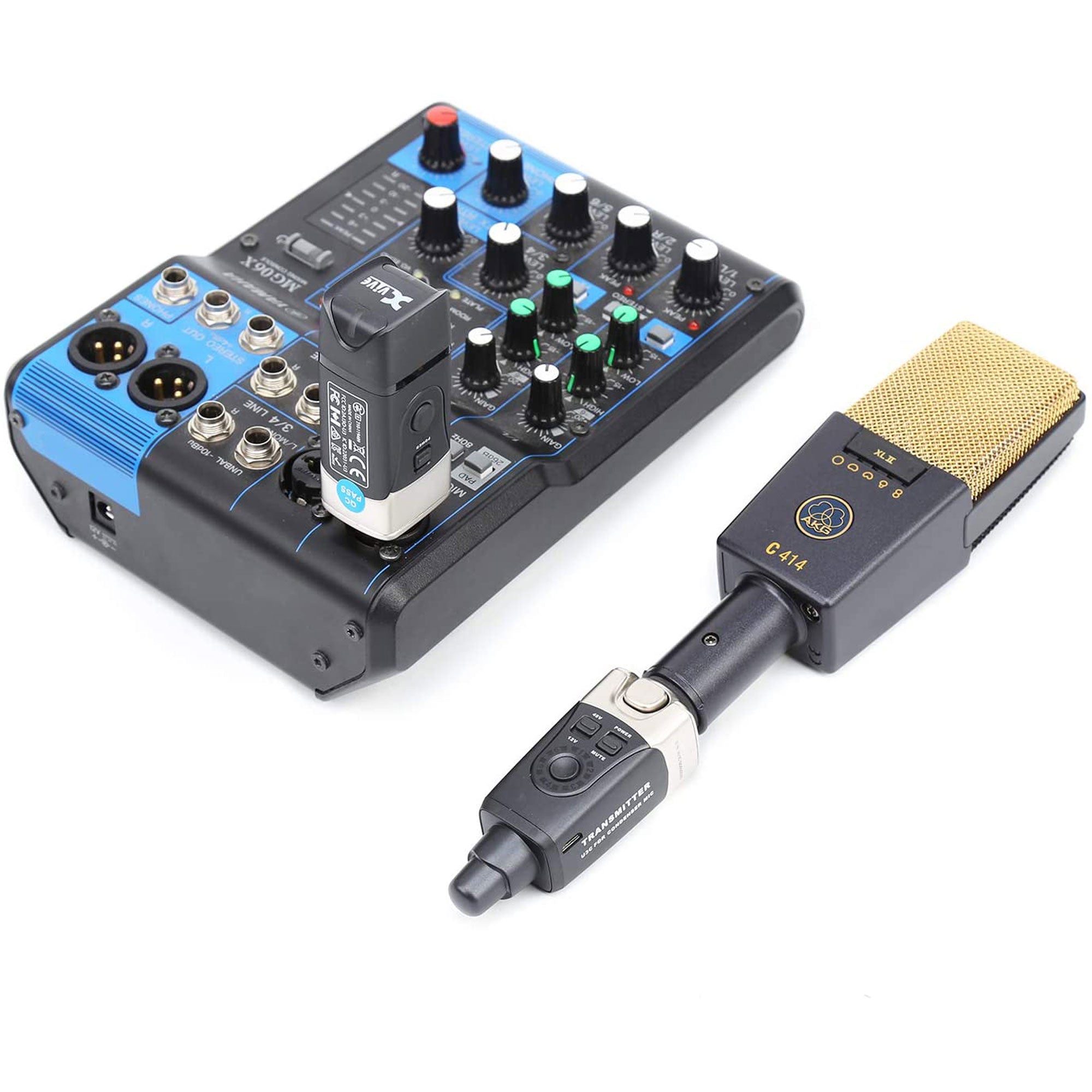 Xvive Audio U3C XLR Plug-On Wireless System for Condenser Microphone (2.4 GHz)