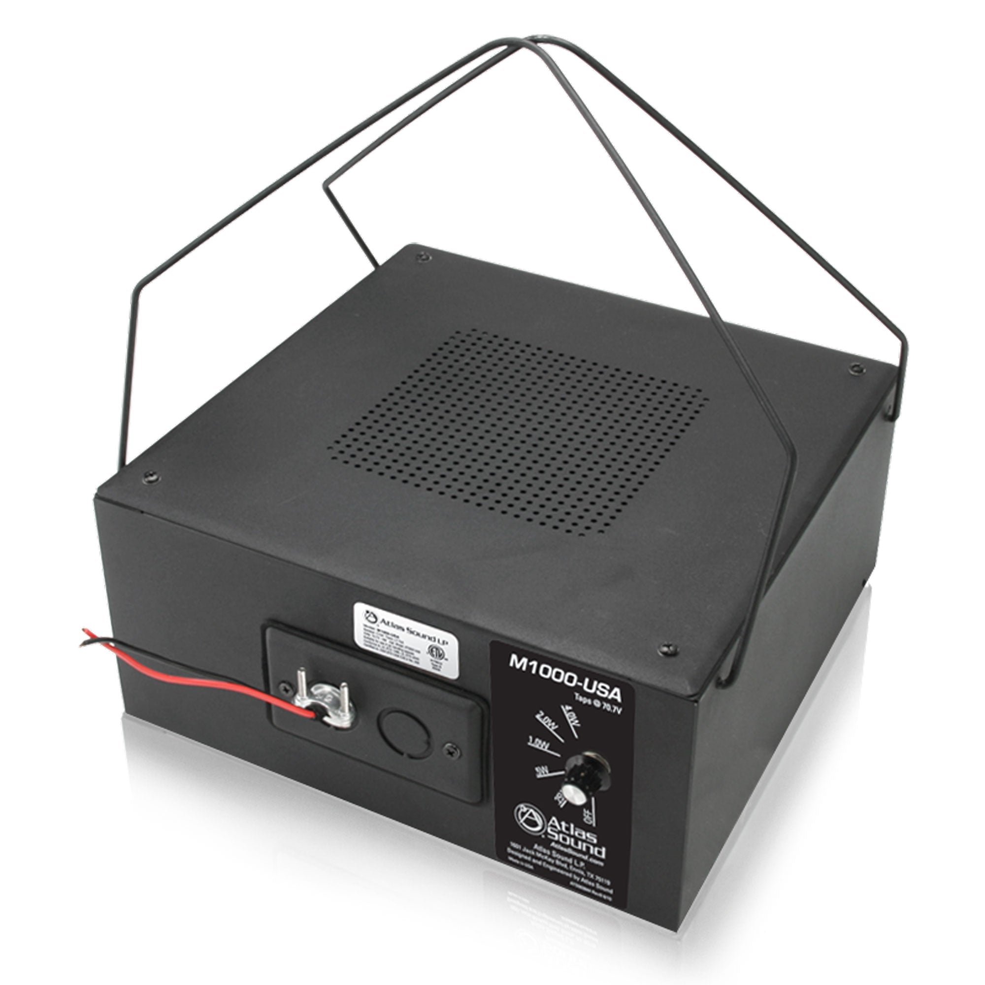 AtlasIED M1000-USA 8" Dual Cone Sound Masking Speaker with 4W 70V Transformer (BAA Compliant)