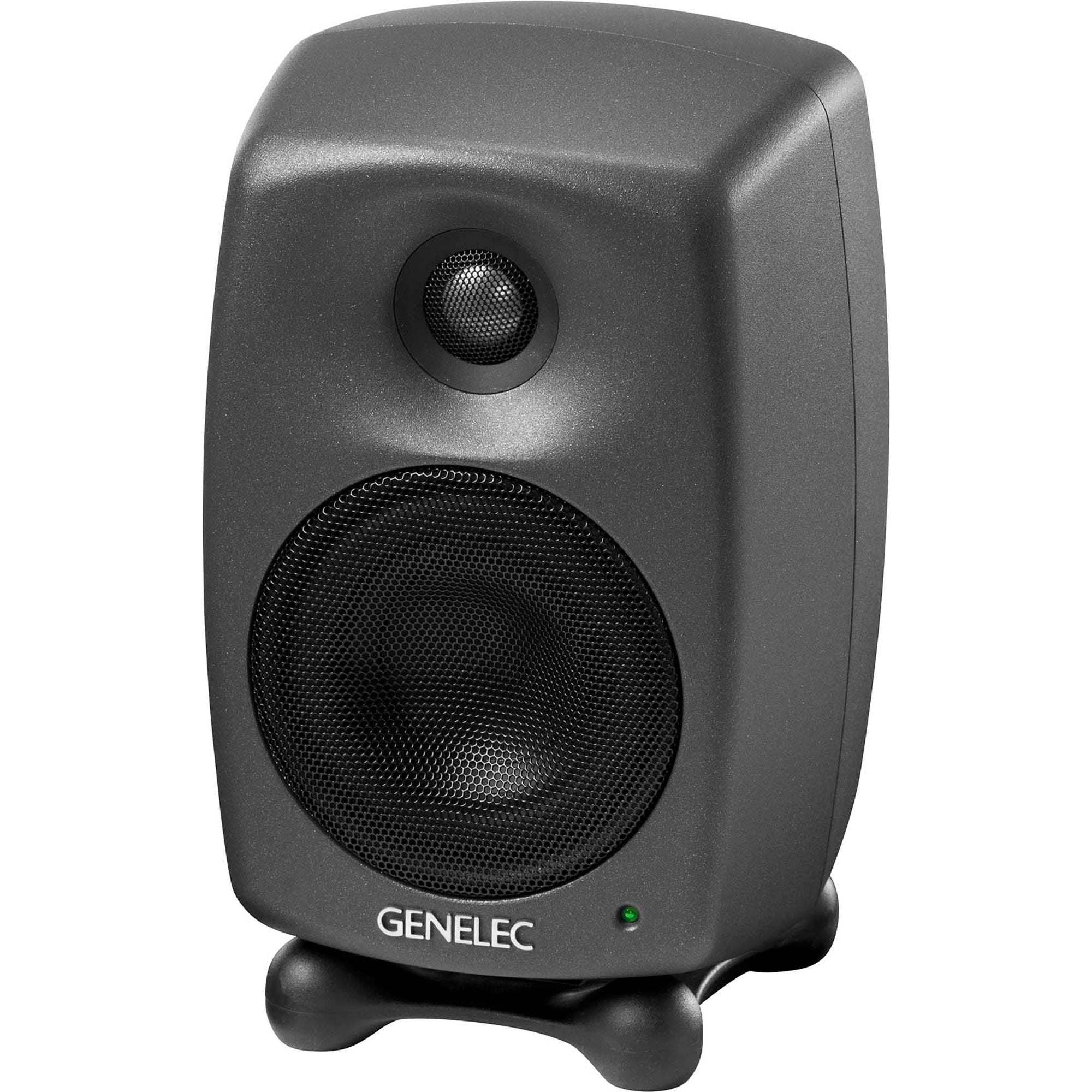 Genelec 8020D Two-Way 4" Active Studio Monitor (Single, Dark Grey)