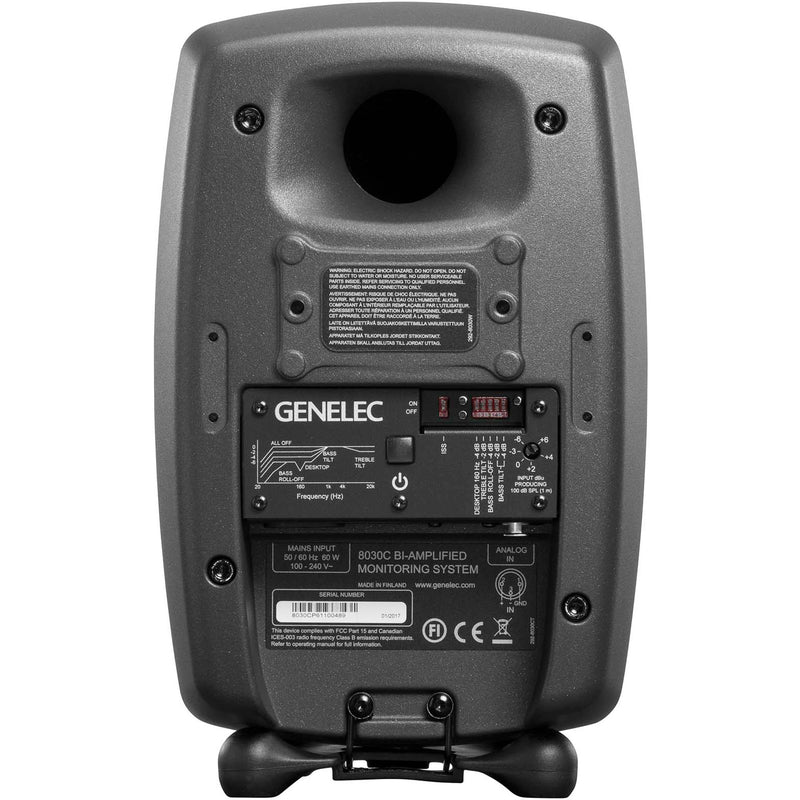 Genelec 8030C Two-Way 5" Active Studio Monitor (Single, Dark Grey)