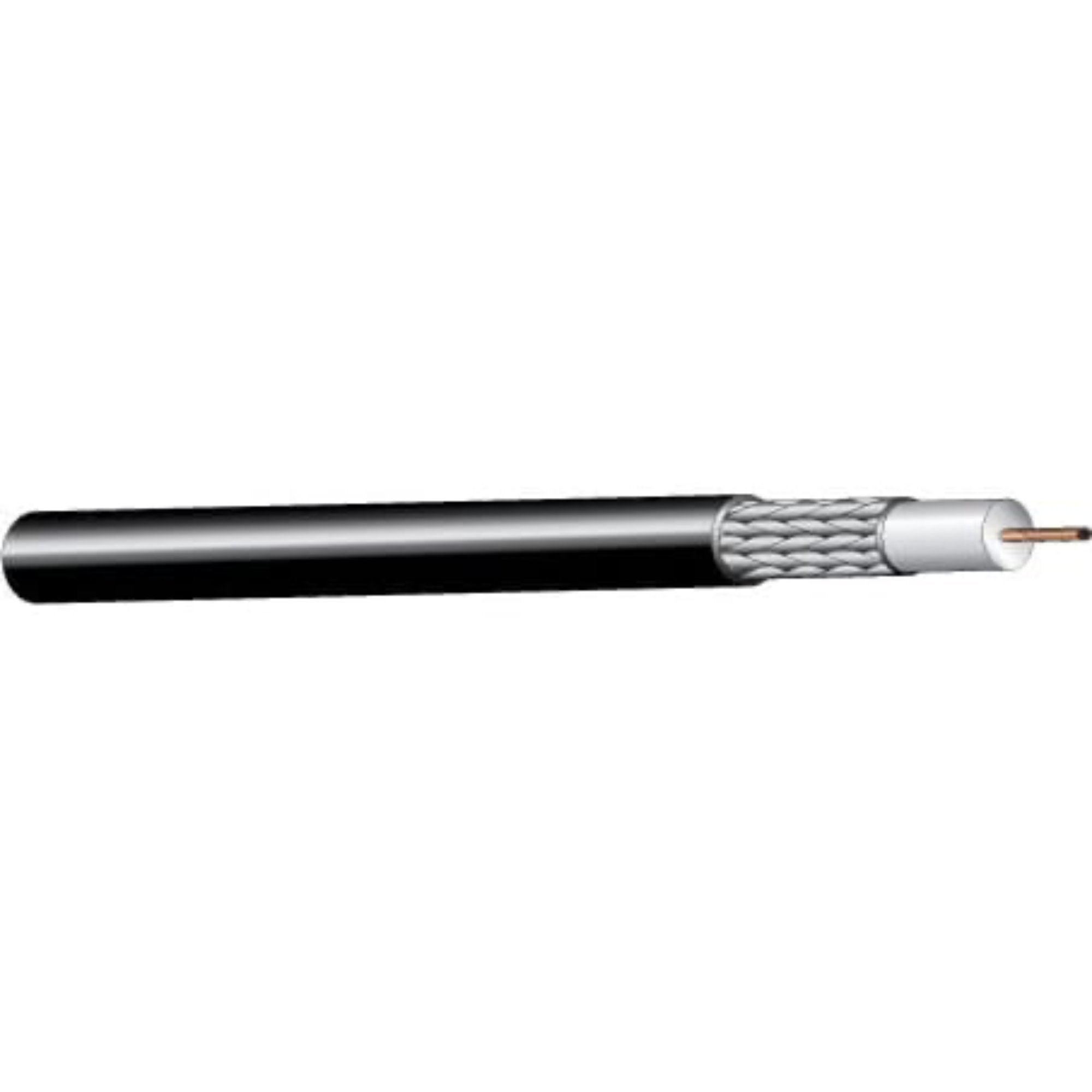 West Penn 810 Flexible RG8 / RG213 12 AWG 50 Ohm Coaxial Cable (Black, 500' Roll)