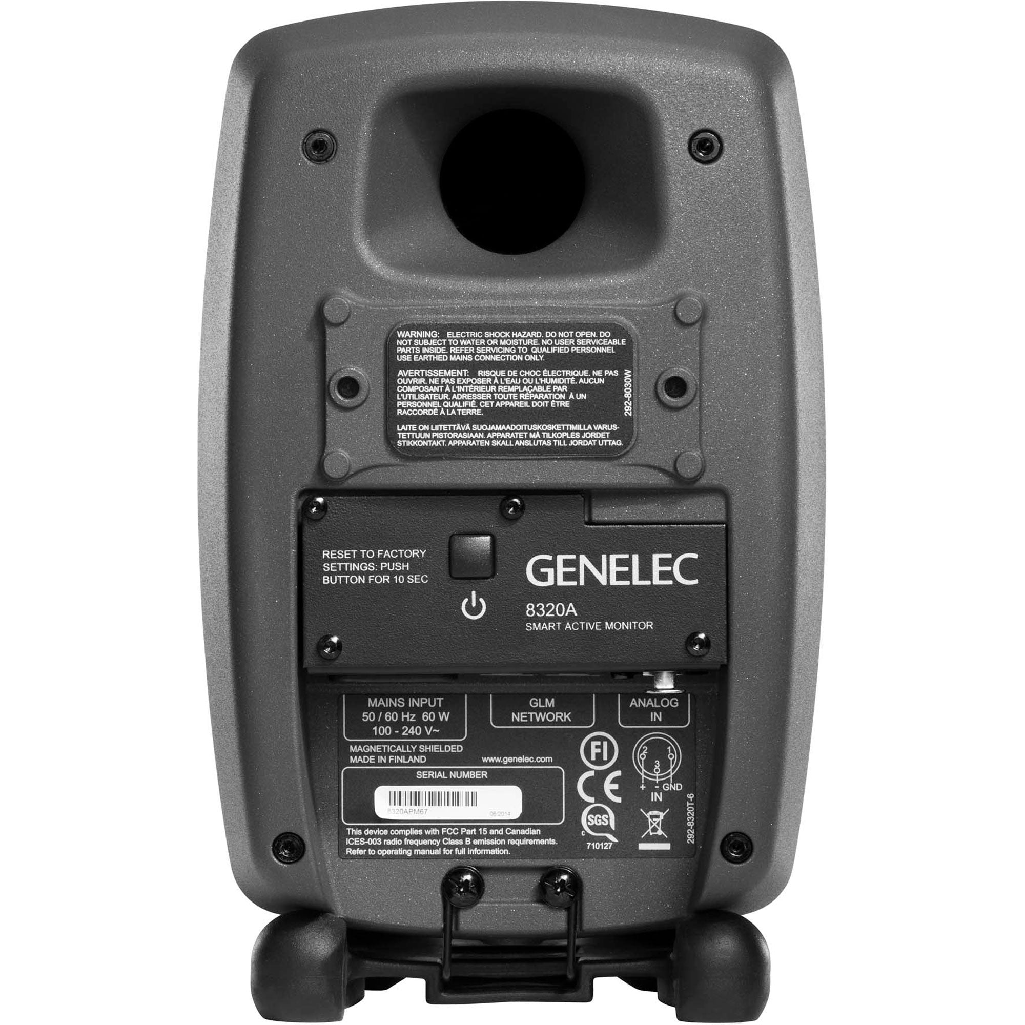 Genelec 8320A SAM Series Two-Way 4" Active Studio Monitor (Single, Dark Grey)